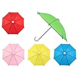 5 Pack Mini Umbrella for Photography Props, Cute Tiny Umbrella for Sunny or Rainy Days, Home Decor & Travel Accessories