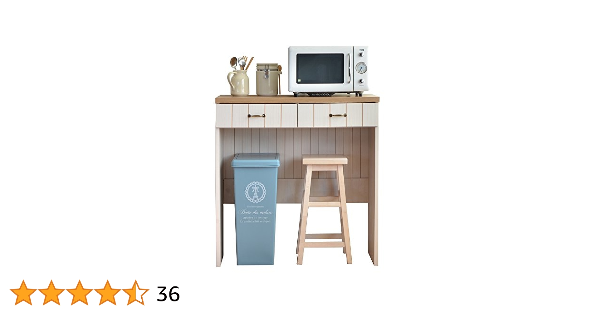 専用【カリーナseries】CR-9080フレンチカントリー風キッチンカウンター Amazon｜CR-6260T サイドキャビネットにも使える全4型 棚 扉 D