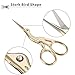 5 Pieces Stainless Steel Tip Classic Stork Scissors Crane Design 3.6 Inch Sewing Dressmaker Scissors for Embroidery, Craft, Needle Work, Art Work or Everyday Use (Style A)