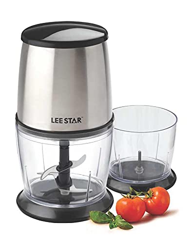 LEE STAR NUTRI-MIX Le-801 Plus Stainless Steel Chopper With Extra Bowl & Multi Skill Chopping Blade Food Slicer (Black)