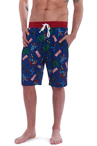 Marvel Avengers Captain America Spider-Man Hulk Thor Black Widow 2 Pack Pajama Shorts4