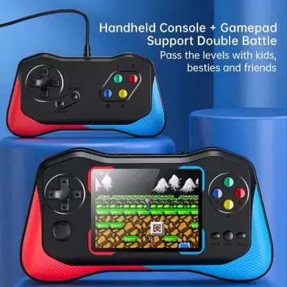 VikriDA 500 In 1 Classic Retro Handheld Multi-Game Console With Gamepad Support - 3.5In HD Screen With Multiple Games For Kids 5