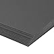 PATIKIL 7x5x0.06 Spanplattensheets, 10 Stück 60PT Dickes Buchbinderbrett Stabiles Buchbindematerial für Buchumschlag, Schwarz
