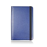 INSOLKIDON Compatible with Samsung Galaxy Note 8.0 N5100 / N5110 Tablet Case, Blue Bi-Fold Faux Leather Tablet Case with Stand, Protects 8 Inch Tablet, Adult Unisex, Lightweight
