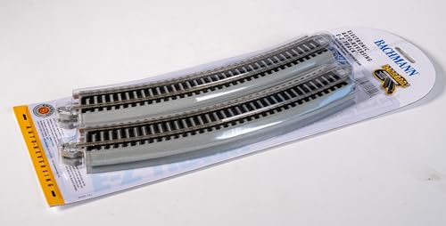 Rail de recul Radius courbé 45,7 cm Bachmann en nickel argenté pour réseau de train HO - 5