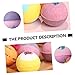 CALLARON 6pcs Two-Tone Spa Bath Balls Dye Natural Bubble Animal Shape for Feet Body