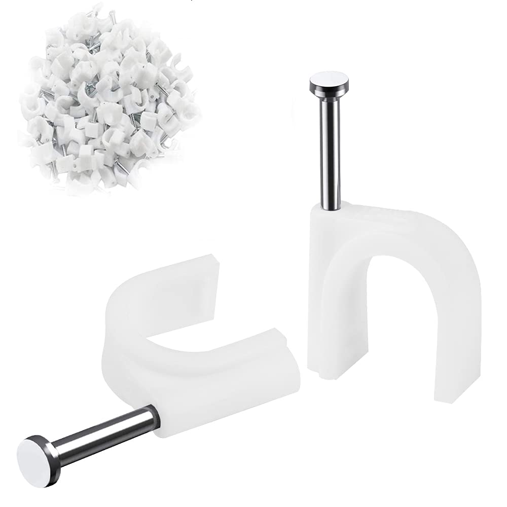 Buy TIANHAO 100 Pieces Half Clamps JHook with Nail for PEX Tubing Pipe Support, Durable Plastic