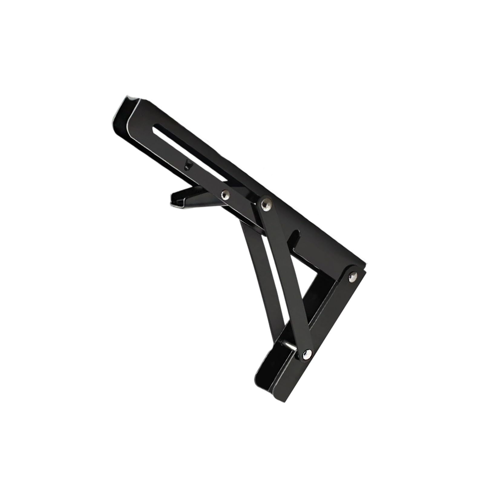 Stainless Steel Foldable Wall Shelf Bracket Floating Triangular Brackets Wall Mounted Space Saving Storage Shelf Heavy Duty Rustproof Bracket