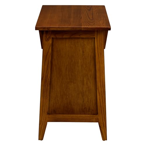 Image of Leick Home Mission Cabinet End Table, 15 inch, Russet