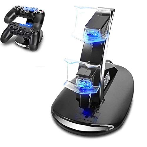 PS4 Controller Ladestation Charger, Likorlove Dualshock Docking Ladegerät Stand Mit USB Kabel und LED Für Sony Playstation 4 / PS4 Slim 4 Pro Game Console Dock Station