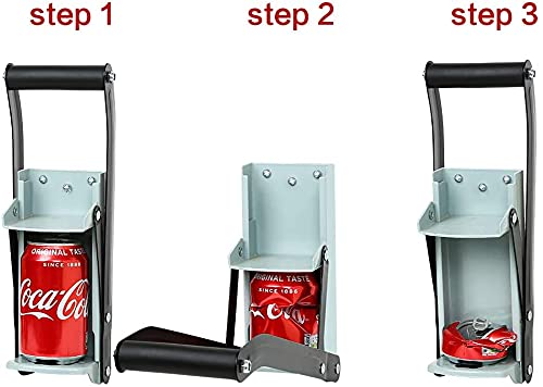 image for Pardecor 16 oz. Metal Can Crusher/Smasher, Heavy Duty Wall Mounted Alu