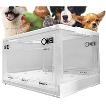Spray Atomization Oxygen Box, Large Animal Pet Brooder Nursery, Dual Holes, Hospital/Veterinary Clinics/Home Nebulizer Cage, Easy to Move