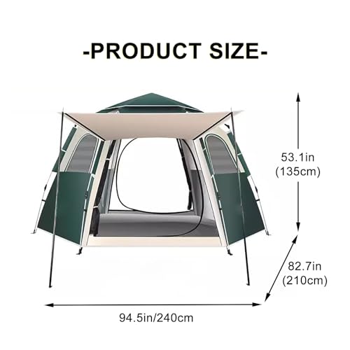 Carpa Pop Up para 1 persona color verde oscuro miniatura 2