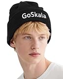 Mütze Herren Damen Beanie, Warme Wintermütze Unisex aus Strick, Dehnbare Einheitsgröße für Kälte, Anti-Static Schwarz