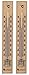 Produktbild Lantelme 2 Stück Holzthermometer Set Analog Innen Außen Holz Thermometer 17 cm 4851