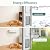 Aluminum XL Dog Door for Exterior Door,Open Size:24.4" H x 13.8" W,Heavy Duty Doggy Door with Enclosed Magnetic Flaps,Extreme Weather Doggie Doors (Black, X-Large)
