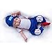 Nicery Muñecas Reborn Vinilo de Silicona Suave para Niños y Niñas Cumpleaños 18-20 Inch 48-50 cm Juguetes Reborn Baby Doll gx45-3oes