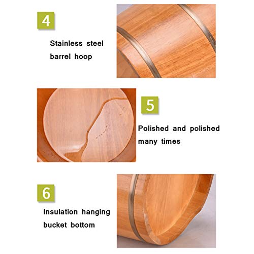 Tina de Pie de Madera Maciza para Pedicure Spa miniatura 5