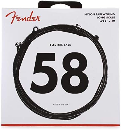 Fender 9120 Bass Strings, Nylon Tapewound, Long Scale, 9120M .058-.110