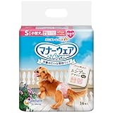 ユニ・チャーム 【セット販売】マナーウェア 女の子用 小型犬用 Sサイズ ベージュチェック・デニム 36枚×2コ