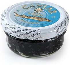 Sturgeon (Black) Caviar 56 g (2 oz.) jar, Complementary Overnight Shipping