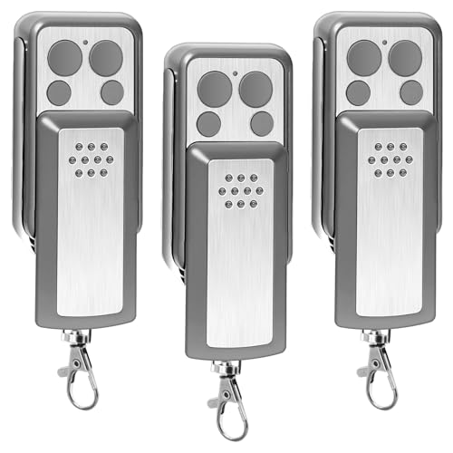 Telecommande Portail Replacement pour 114253, 4 Boutons Bip Portail Compatible avec AVIDSEN 114253 104257 104251 (3, Gris)
