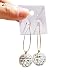 Produktbild Muzhili3 Damen Ohrringe, modische Frauen Strass eingefasste Kugelhaken-Ohrringe Hochzeit Brautschmuck Dekoration  2#