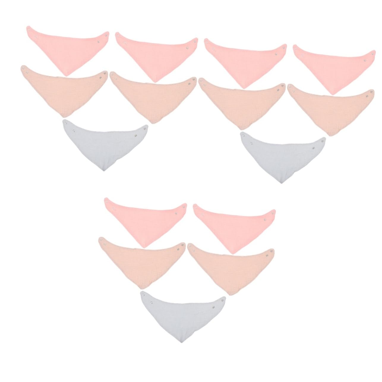 Abaodam 15pezzi Bavaglini Bandana Per Assorbente Per Salivazione e Dentiere Comfort e Protezione Per e