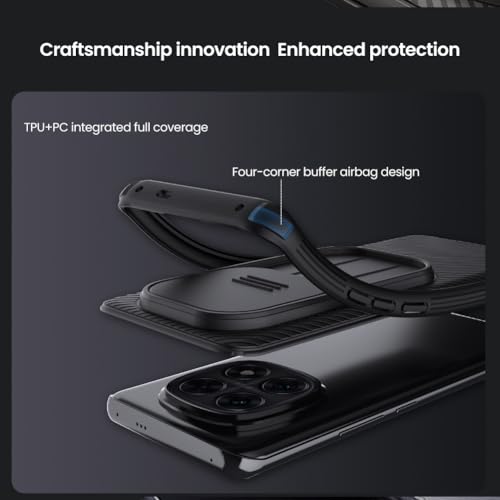 Image of Xiaomi Redmi Note 14 Pro+ 5G Case, Slim case Protective Cover with Camera Protector Hard Pc+TPU Ultra Thin Anti-Scratch Phone Case for Redmi Note 14 Pro+ 5G (Black)