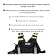 Annadue Universal Radio Brustgurt, Grün Reflektierende Front Pack Tasche Holster Weste für Funkgerät Walkie Talkie, für , für Kenwood, für , für TYT, Etc