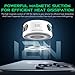 Black Shark FunCooler 5 Magnetic Cell Phone Cooler for Gaming, Portable Mobile Phone Cooling Fan with RGB Light, Cellphone Radiator for iPhone Magnetic Series/Android/Tablet/iPad (White)