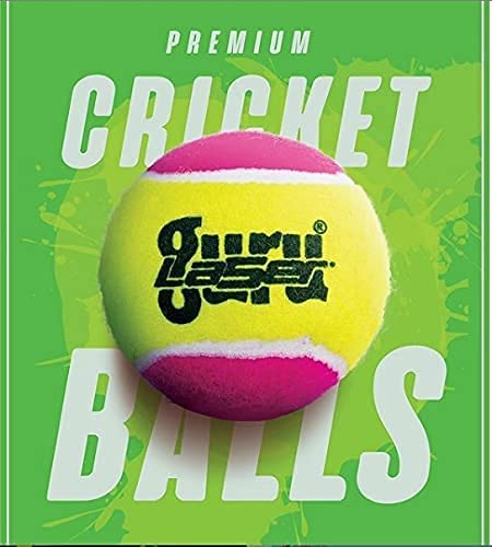 Image of Laser Cricket Tennis Ball Pack of 6 Balls (Heavy, Mix Multi Color) Standard Size