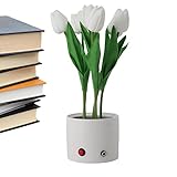 【Économie d'énergie】La consommation d'énergie de cette lampe de table tulipe est très faible, ce qui permet d'économiser beaucoup d'énergie et pas besoin de s'inquiéter du problème de chauffage lorsque la lumière est allumée pendant une longue période.