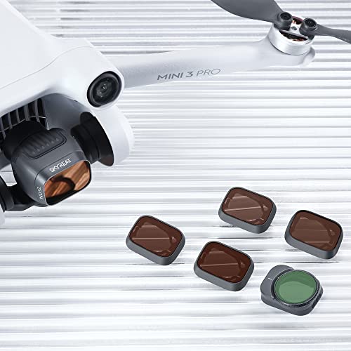 Skyreat Nd Filters Set For Dji Mini 3 / Mini 3 Pro Accessories,6 Pack-(Cpl, Nd8, Nd16, Nd32, Nd64,Nd128) (Plastic Version) #TOP4