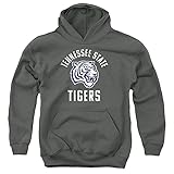 Tennessee State University Official Tigers Logo Unisex Youth Pull-Over Hoodie ,Charcoal, X-Large