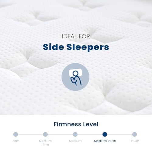 Image of Coolvie 14 Inch Full Hybrid Mattress in a Box, Medium Plush | Gel Memory Foam & Zoned Pocket Springs, Pressure Relief & Back Support, Cool Sleep, Fiberglass-Free, 10-Year Limited Warranty