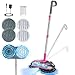 ScrubWiz Cordless Electric Spin Mop with Water Sprayer, Self-Propelled Floor Cleaner for Hardwood & Tile, Quiet Cleaning, Adjustable Handle, 2500mAh Long-Lasting Battery, 300ml Tank