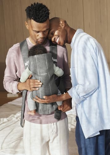 BabybjöRn Marsupio Mini Jersey 3D, Grigio Scuro - 9