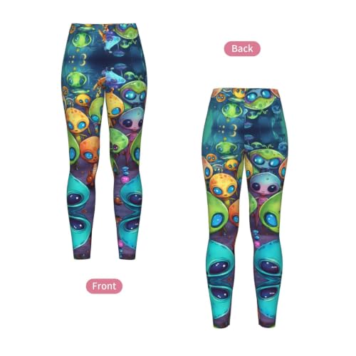 Leggings de compresión para mujer con estampado de astronauta 4