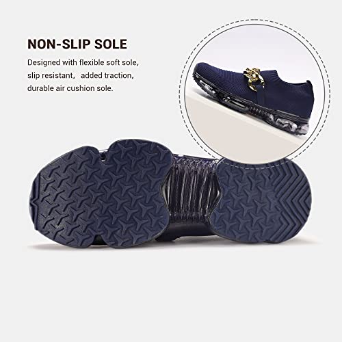 Image of LUCKY STEP Women Air Cushion Fashion Sneakers Breathable Casual Comfortable Lightweight Walking Shoes