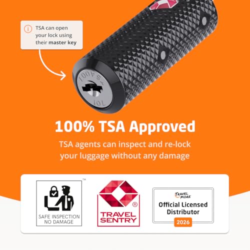 4-Pack TSA Approved Luggage Locks with Keys for Travel | Flexible, Ultra Secure Mini Key Padlocks Made from Zinc Alloy | Luggage Locks | TSA Locks | Black - Image 4