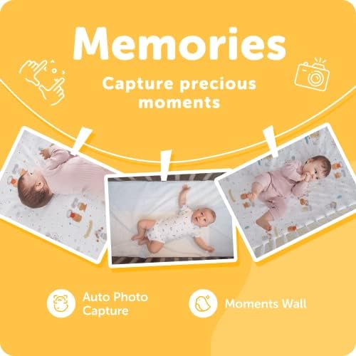 Cubo Ai Plus Smart Baby Monitor: Sleep Safety Alerts for Covered Face, Danger Zone & Sleep Analytics - 1080p HD Night Vision Camera, 2-Way Audio, Cry & Temperature Detection (Incl. 3 Stand Options)
