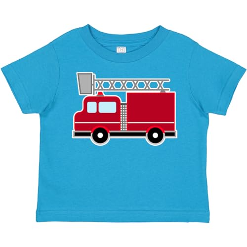 inktastic Red Firefighter Fire Truck Toddler T-Shirt