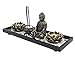 DharmaObjects Zen Garden Buddha Statue Lotus Tea Light Candle and Incense Holder Complete Set Home DÃ©cor Gift