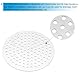 PATIKIL 4,7 Durchmesser 304 Edelstahl Lochblech, 0,16 Loch 19GA Expanded Metal Mesh Runde Scheibenplatte Bildschirm Dekorative Maschen für Belüftungsgitter Rauchen, Silberton