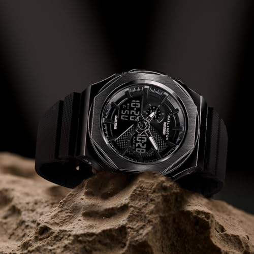 Image of Carlington Velocity Series Analog-Digital Sports Watches for Men and Boys with Alarm, Stopwatch, Backlit Display, Dualtime, Silicone Rubber Strap, Water & Shock Resiatant - CT 8102