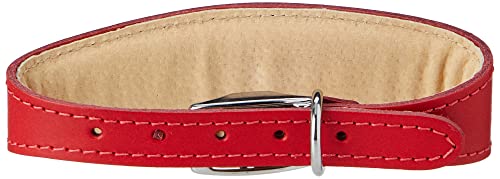 BBD Luxuriöses Hundehalsband für Rennhunde, rot