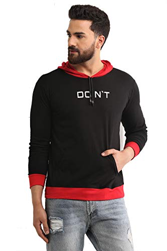 Image of Dagcros Men's Full Sleeve Printed Hooded T-Shirt