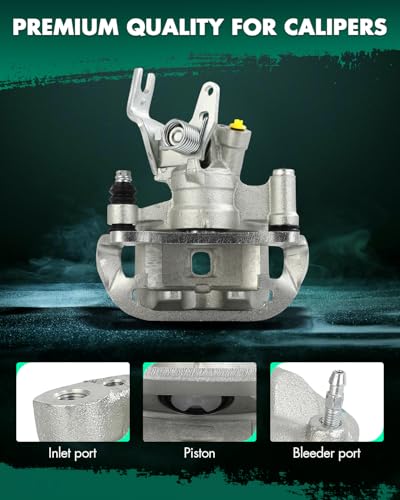 Image of SCITOO 19B2754 19B2755 Rear Left & Right Disc Brake Calipers w /Bracket Fit For Toyota For MR2 Spyder 2000-2002, Double Pistons