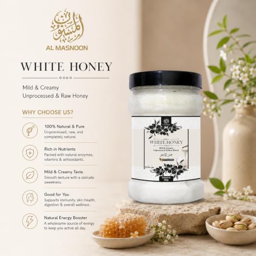 Miel Blanca AL MASNOON 500g Natural y Pura miniatura 5